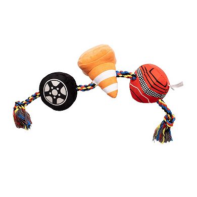 Nascar Rope Tug Racing Icons Dog Toy