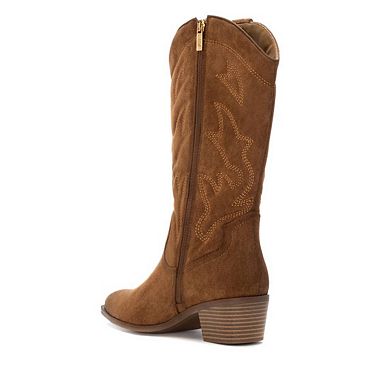 XTI Women's Suede Italian Western Boots 144308