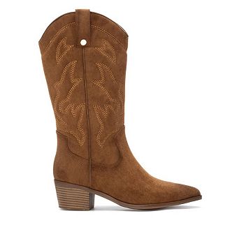 XTI Women's Suede Italian Western Boots 144308