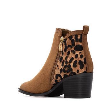 XTI Women's Suede Heeled Ankle Booties 144647