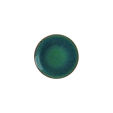 Mar dia.8.25" Round Blue Porcelain Plate (Set of 4)