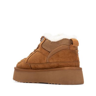 XTI Women's Casual Suede High Top Sneakers 144338