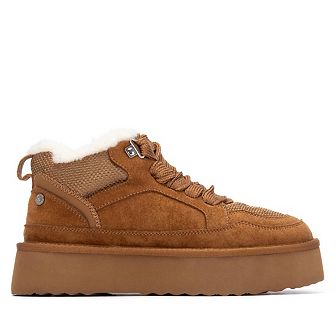 XTI Women's Casual Suede High Top Sneakers 144338