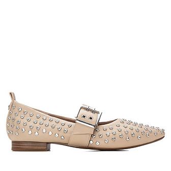 XTI Women's Mary Jane Studded Ballet Flats 144264