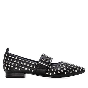 XTI Women's Mary Jane Studded Ballet Flats 144264