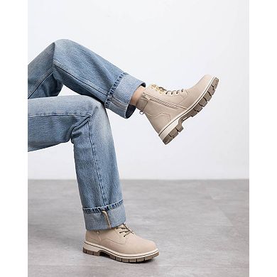 XTI Women's Ankle Combat Booties 144631