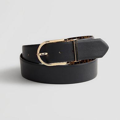 Women's Nine West Classic Buckle Reversible Belt