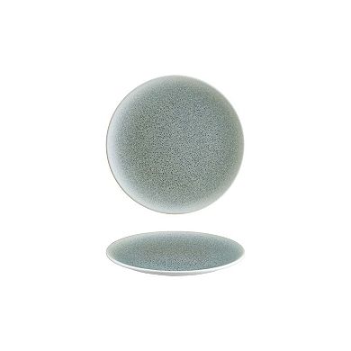 Luca Ocean Matte dia.8.25" Round Blue Porcelain Plate (Set of 4)