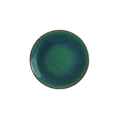 Mar dia.10.5" Round Blue Porcelain Plate (Set of 4)
