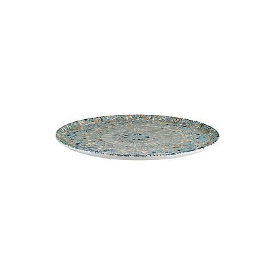 Luca Mosaic Matte dia.12.75" Round Decorated Porcelain Plate