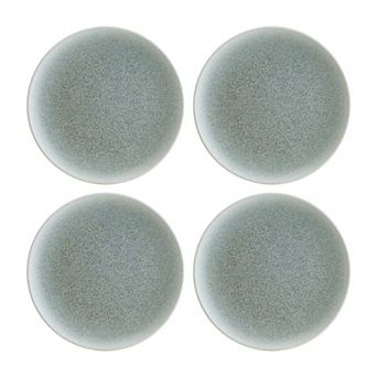 Luca Ocean Matte dia.6.75" Round Blue Porcelain Plate (Set of 4)