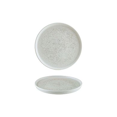 Luna dia.8.75" Round White Porcelain Plate (Set of 4)