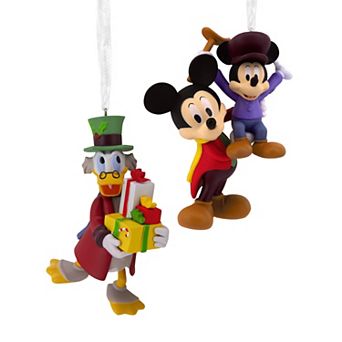Hallmark Disney's Mickey's Christmas Carol Set of 2 Ornaments