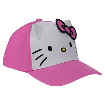 Girls Hello Kitty Adjustable Baseball Cap