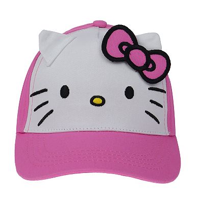 Girls Hello Kitty Adjustable Baseball Cap