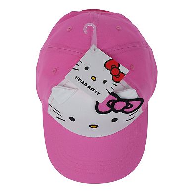 Girls Hello Kitty Adjustable Baseball Cap