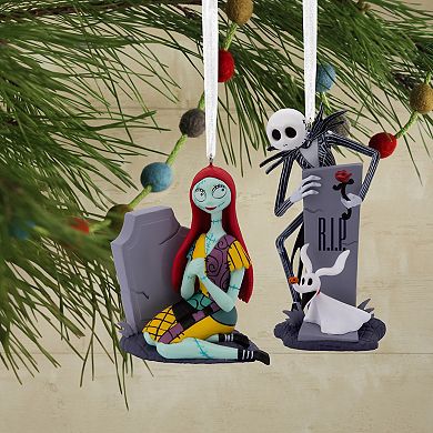 Hallmark Disney’s The Nightmare Before Christmas Jack & Sally Ornament Set