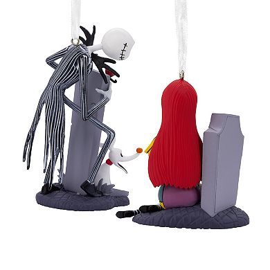 Hallmark Disney’s The Nightmare Before Christmas Jack & Sally Ornament Set