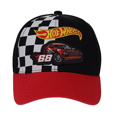 Boys 4-20 Hot Wheels Checkered Adjustable Snapback Hat