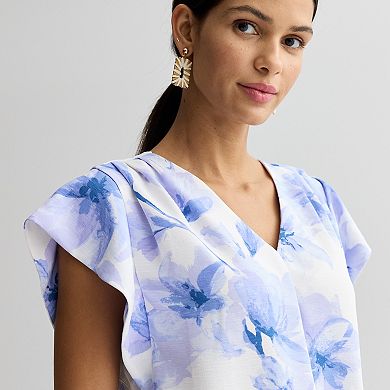 Women's Nine West Short Sleeve Textured Top