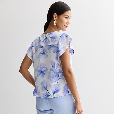 Women's Nine West Short Sleeve Textured Top