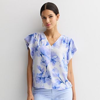 Women's Nine West Short Sleeve Textured Top