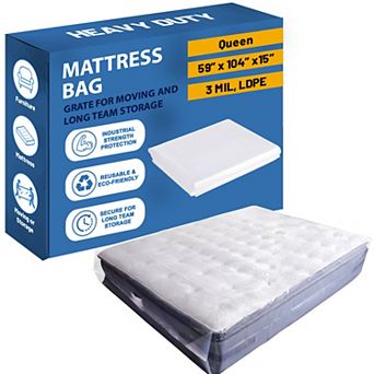 Continental Sleep, Mattress Bag for Moving & Storage, Heavy-Duty Mattress-Protector Cover