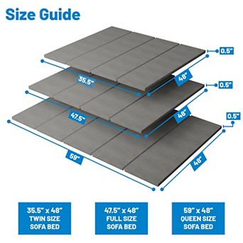 Continental Sleep, Heavy Duty Sleeper Sofa Support Board, 48" x 47.5" Wood Base to Fix Sagging Seats