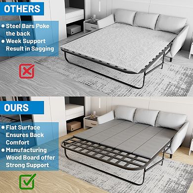Continental Sleep, Heavy Duty Sleeper Sofa Support Board, 48" x 47.5" Wood Base to Fix Sagging Seats