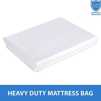 Continental Sleep, Mattress Bag for Moving & Storage, Heavy-Duty Mattress-Protector Cover