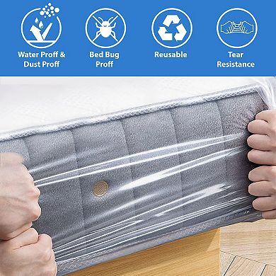 Continental Sleep, Mattress Bag for Moving & Storage, Heavy-Duty Mattress-Protector Cover