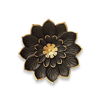 G128 9 in Metal Daisy-Style Elegant Flower Wall Hanging Art