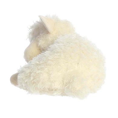 Aurora Medium White Realistic Stuffed Animal 10" Sleepy Lamb Miyoni
