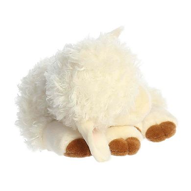 Aurora Medium White Realistic Stuffed Animal 10" Sleepy Lamb Miyoni