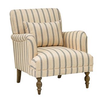 Martha Stewart Amanda Striped Accent Arm Chair