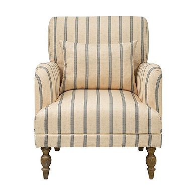 Martha Stewart Amanda Striped Accent Arm Chair