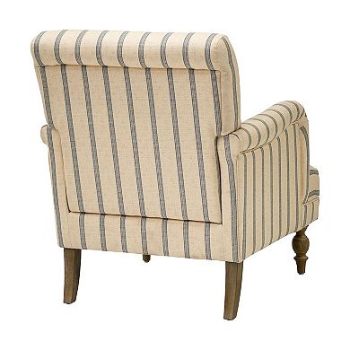 Martha Stewart Amanda Striped Accent Arm Chair