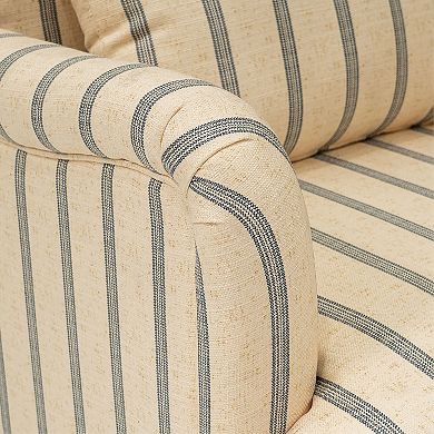 Martha Stewart Amanda Striped Accent Arm Chair
