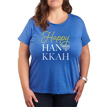 Plus Size Happy Hanukkah Graphic Tee