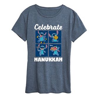 Women's Disney's Lilo & Stitch Celebrate Hanukkah Graphic Tee