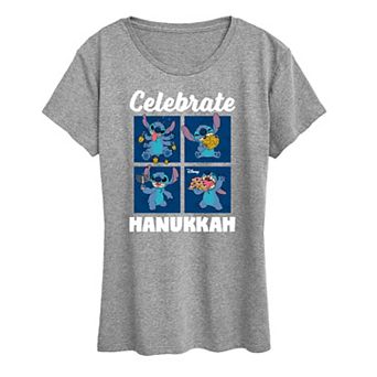 Women's Disney's Lilo & Stitch Celebrate Hanukkah Graphic Tee