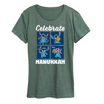 Women's Disney's Lilo & Stitch Celebrate Hanukkah Graphic Tee