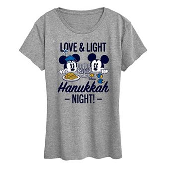 Women's Disney Love & Light Hanukkah Night Graphic Tee
