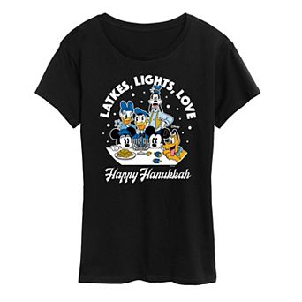 Women's Disney Latkes, Lights, Love Graphic Tee