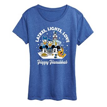 Women's Disney Latkes, Lights, Love Graphic Tee