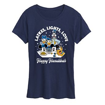 Women's Disney Latkes, Lights, Love Graphic Tee