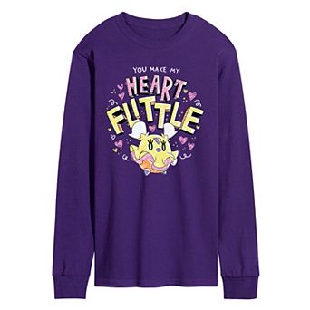 Men's Pokémon You Make My Heart Flittle Long Sleeve Graphic Tee