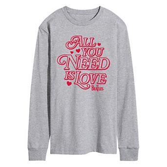 Men's The Beatles All You Need Is Love Long Sleeve Graphic Tee