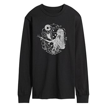 Men's Disney's The Nightmare Before Christmas Jack & Sally Long Sleeve Graphic Tee