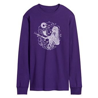 Men's Disney's The Nightmare Before Christmas Jack & Sally Long Sleeve Graphic Tee